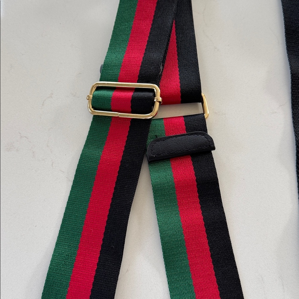 Stylish Black and Striped Bag Straps Set of 2 NWOT ✨ - Picture 2 of 4
